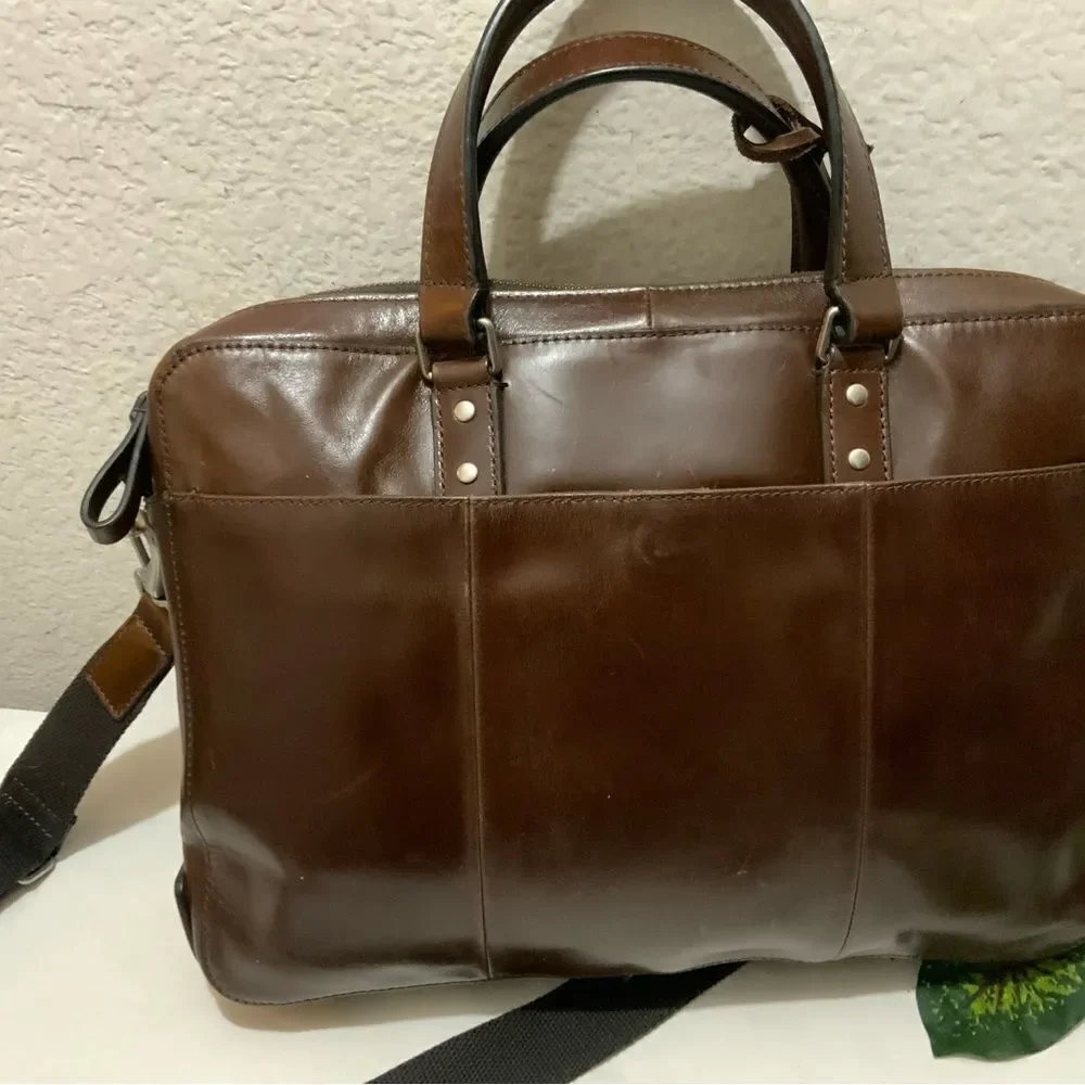 NWT Fossil Defender Eco Leather Brief Bag